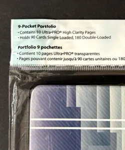 Nintendo Pokemon Trading Cards 9-Pocket Portfolio Ultra-PRO Holds 90 Cards NEW - Image 5