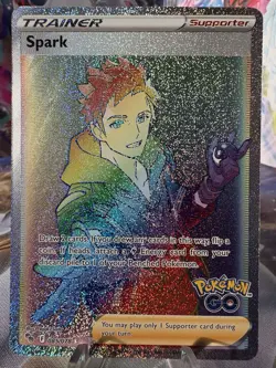 Pokemon TCG Trainer Spark Holo Card Secret Rainbow Rare 085/078 Pokemon Go - Image 2
