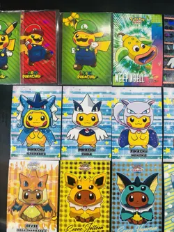Pokemon Lot 30 - 2024 Card Database Christmas Poncho Pikachu - Vintage Topsun - Image 3
