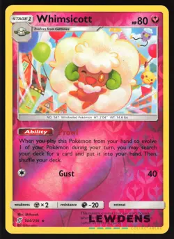 Whimsicott - 144/236 - Reverse Holo Rare - Unified Minds - Pokemon Card - Image 1