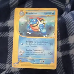 Pokemon Blastoise Expedition Base Set Regular Turtle Type Card 100 HP 19/165 - Image 1