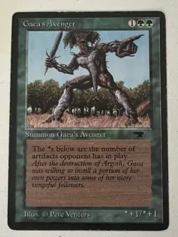 Magic the Gathering MTG Antiquities Gaea's Avenger MP (Beta Bob) - Image 1