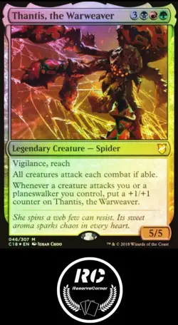 Thantis, The Warweaver FOIL MTG NM C18 Mythic Spider Fast Tracked Shipping - Image 1