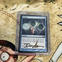 Magic the gathering 1x Ponder M12 Shadow Signed by Dan Scott EDH MTG LP 🔥✍ - Image 4