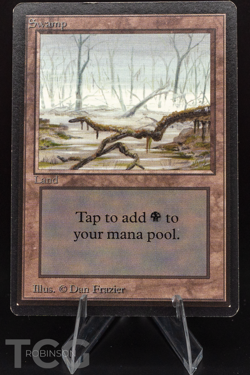 Swamp (A) - 1993 Magic the Gathering - Limited Edition Beta Regular - Image 1