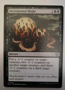 MTG - Lorwyn Eclipsed: Incremental Blight (0076) - Uncommon - Near Mint - Image 1
