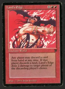 ***English Land's Edge (Indent)*** MTG Legends Magic Kid Icarus - Image 1