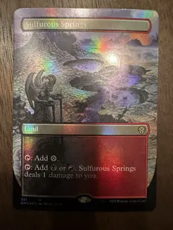 Sulfurous Springs : MTG *FOIL Borderless* Dominaria United #381 / NM - Image 1