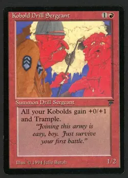 ***English Kobold Drill Sergeant*** MTG Legends Magic Kid Icarus - Image 1