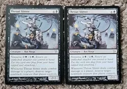 Throat Slitter x2 Betrayers of Kamigawa 2x Magic the Gathering MTG LP-MP - Image 1