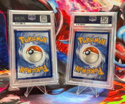 Pokemon Set of Squirtle and Bulbasaur Stellar Crown Illustration Rare - PSA 9 - Image 2