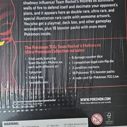 Pokemon Team Rocket's Moltres EX UPC Box - 18 Booster Packs - Image 4