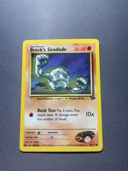 Pokemon TCG - Brock's Geodude - Gym Challenge Unlimited - 68/132 - Wizards - Image 1