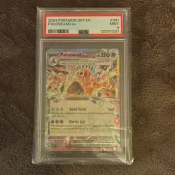 Pokemon Palossand EX Surging Sparks 091/191 Double Rare Holo 280 HP PSA 9 - Image 1