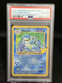 Blastoise Holo PSA 10 Pokemon Celebrations Classic Collection 2/102 - Image 1