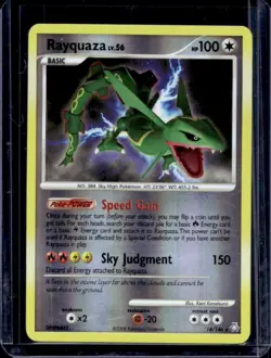 2008 Pokemon Diamond & Pearl Legends Awakened Rayquaza Reverse Holo #14/146 - Image 1