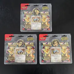 Pokemon Ascended Heroes 2 Pack Blister Larry’s Komala - Booster Pack - Lot Of 3 - Image 1