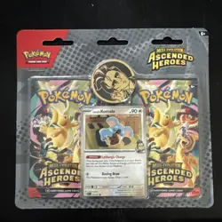 Pokemon Ascended Heroes 2 Pack Blister Larry’s Komala - Booster Pack - Lot Of 3 - Image 2