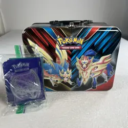Pokemon Collectors Metal Lunch Box Tin Zacian Zamazenta Sword Shield + Surprise! - Image 2