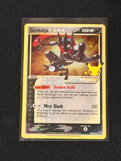 Pokemon TCG Greninja Star SWSH144 Promo SWSH Black Star NM - Image 1