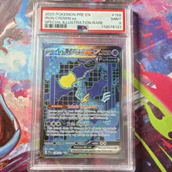 Pokemon Iron Crown ex 158/131 Special Illustration Rare Holo PSA 9 - Image 1