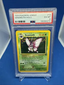1999 Pokemon Jungle Venomoth Holo #13 PSA 6 TCG Trading Card Game Vintage A - Image 1