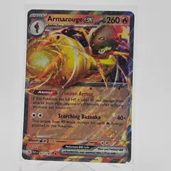 Armarouge ex 027/182 Paradox Rift Double Rare HOLO Pokemon Card NM - Image 1