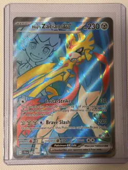 Pokemon TCG Hops Zacian EX Full Art Holo Card 176/159 Journey Together - Image 1