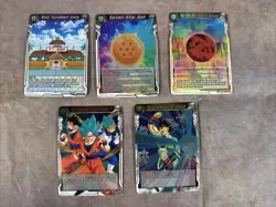 Lot Of 5 DragonBall Super Card Game Cards 0 World Tournament Seven-star Two-Star - Image 1