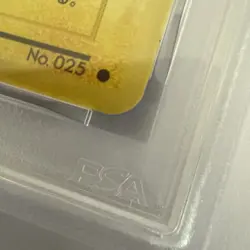 PSA 8 Pikachu 025 Base Set 1996 Japanese Pokemon Card Yellow Cheeks NM-MT - Image 3