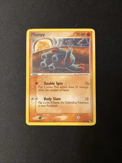 Pokemon TCG Phanpy 15/17 Pop Series 2 Two Non Holo Vintage Card - Image 1