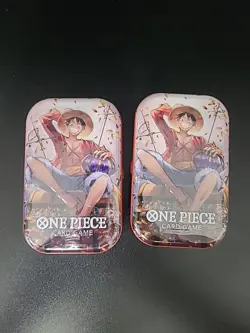🔥One Piece Mini Tin Set Vol 2 (2 Tins) OP-13 Promo Cards Sealed - Image 1