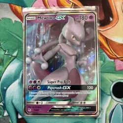 Pokemon Mewtwo GX TCG Full Art Ultra Rare Holo Card 31/68 Hidden Fates NM/M - Image 1