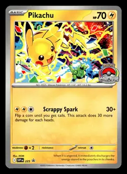 Pikachu SVP 225 2025 World Championships Black Star Promo Pokemon Card - Image 1