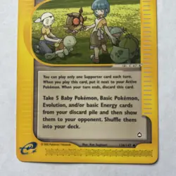 Town Volunteers 136/147 Aquapolis Played Condition Pokemon card - Image 3