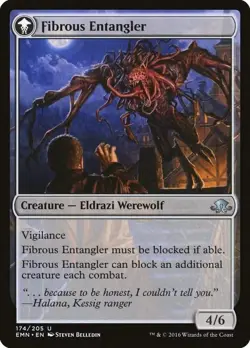 Tangleclaw Werewolf // Fibrous Entangler [Eldritch Moon] Foil Near Mint - Image 2