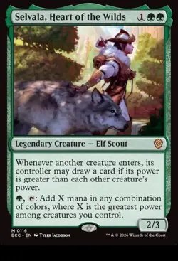 Selvala, Heart of the Wilds 116 NM Lorwyn Eclipsed Commander MTG - Image 1