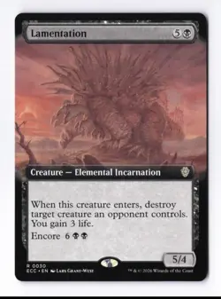 Lamentation (Extended Art) 0030 (R) MTG Commander Lorwyn Eclipsed (ECC) - Image 1