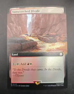 Sunscorched Divide (Extended Art) Universes Beyond: Fallout MTG Foil Near Mint - Image 1
