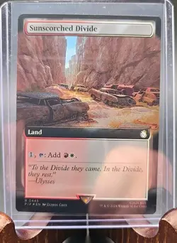 Sunscorched Divide (Extended Art) Universes Beyond: Fallout MTG Foil Near Mint - Image 3