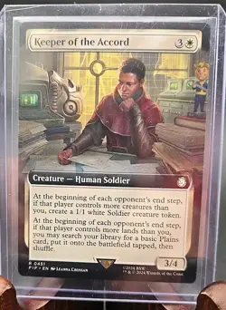 Keeper of the Accord (Extended Art) Universes Beyond: Fallout MTG Regular NM - Image 3