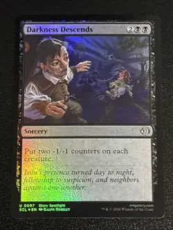 MTG Lorwyn Eclipsed Darkness Descends Foil 0097 NM - Image 1