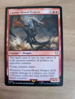 Cavern-Hoard Dragon Commander The Lord of the Rings: Tales of Middle Regular MTG - Image 1