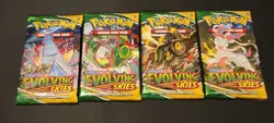 Pokemon Evolving Skies Booster Packs - Complete Art Set of 4 - Sealed Packs - Image 1