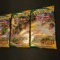 Pokemon Evolving Skies Booster Packs - Complete Art Set of 4 - Sealed Packs - Image 3
