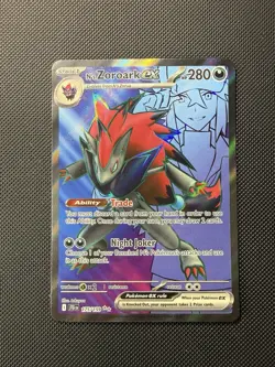 Pokemon N's Zoroark ex Full Art 175/159 Sv09: Journey Together Holo - Image 1
