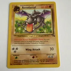 Pokemon Aerodactyl Fossil 16/62 & Mysterious Fossil 62/62 Cards 1999 2 card Lot - Image 3