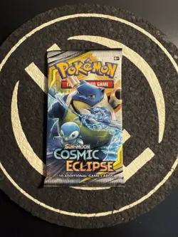Pokemon Cosmic Eclipse Booster Pack Sealed Blastoise Factory Sealed New In Hand - Image 1