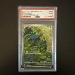 PSA 9 Bulbasaur 166/165 Illustration Rare Pokemon TCG: Scarlet & Violet 151 - Image 1