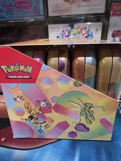 POKEMON SCARLETT & VIOLET 151 MINI TIN DISPLAY CASE 10 PACK SEALED - Image 4